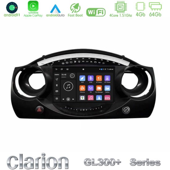 Clarion GL300+ Series 4Core Android11 4+64GB Mini Cooper R50 Navigation Multimedia Tablet 9" Clarion GL300+ Series 4Core Android11 4+64GB Mini Cooper R50 Navigation Multimedia Tablet 9"