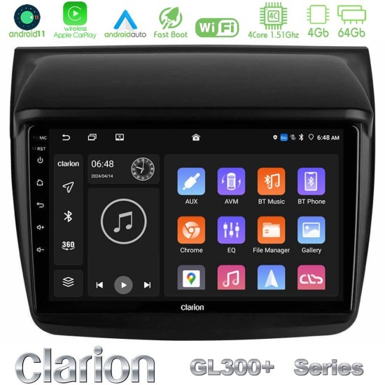Clarion GL300+ Series 4Core Android11 4+64GB Mitsubishi L200 Navigation Multimedia Tablet 9" Clarion GL300+ Series 4Core Android11 4+64GB Mitsubishi L200 Navigation Multimedia Tablet 9"