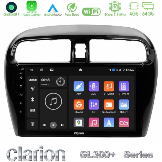 Clarion GL300+ Series 4Core Android11 4+64GB Mitsubishi Space Star 2013-2016 Navigation Multimedia Tablet 9" Clarion GL300+ Series 4Core Android11 4+64GB Mitsubishi Space Star 2013-2016 Navigation Multimedia Tablet 9"