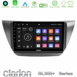 Clarion GL300+ Series 4Core Android11 4+64GB  Mitsubishi Lancer 2004 – 2008 Navigation Multimedia Tablet 9"