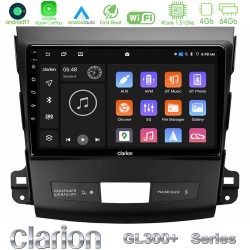 Clarion GL300+ Series 4Core Android11 4+64GB  Mitsubishi Outlander/Citroen C-Crosser/Peugeot 4007 Navigation Multimedia Tablet 9"
