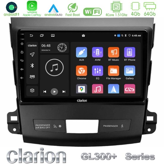 Clarion GL300+ Series 4Core Android11 4+64GB Mitsubishi Outlander/Citroen C-Crosser/Peugeot 4007 Navigation Multimedia Tablet 9" Clarion GL300+ Series 4Core Android11 4+64GB Mitsubishi Outlander/Citroen C-Crosser/Peugeot 4007 Navigation Multimedia Tablet 9"