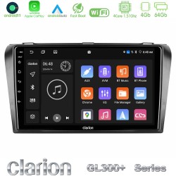 Clarion GL300+ Series 4Core Android11 4+64GB  Mazda 3 2004-2009 Navigation Multimedia Tablet 9"