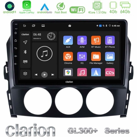 Clarion GL300+ Series 4Core Android11 4+64GB Mazda MX-5 2006-2008 Navigation Multimedia Tablet 9" Clarion GL300+ Series 4Core Android11 4+64GB Mazda MX-5 2006-2008 Navigation Multimedia Tablet 9"