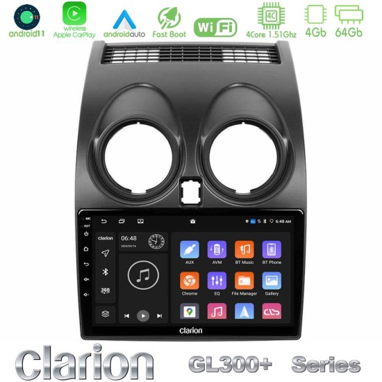 Clarion GL300+ Series 4Core Android11 4+64GB Nissan Qashqai J10 Navigation Multimedia Tablet 9" Clarion GL300+ Series 4Core Android11 4+64GB Nissan Qashqai J10 Navigation Multimedia Tablet 9"