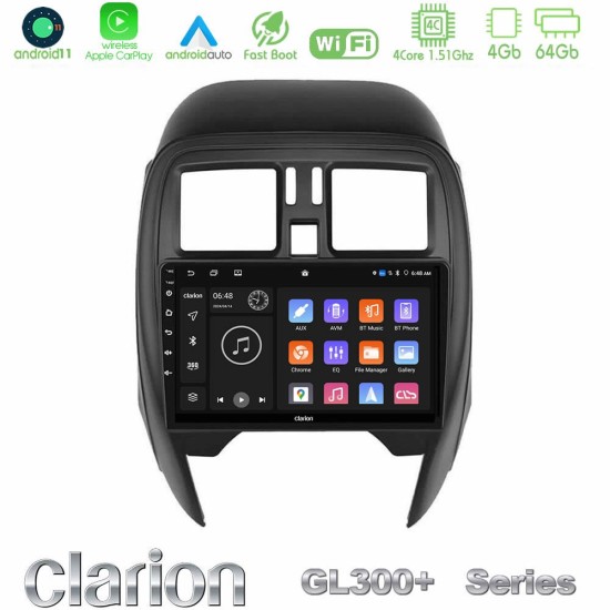 Clarion GL300+ Series 4Core Android11 4+64GB Nissan Micra 2013-2016 Navigation Multimedia Tablet 9" Clarion GL300+ Series 4Core Android11 4+64GB Nissan Micra 2013-2016 Navigation Multimedia Tablet 9"