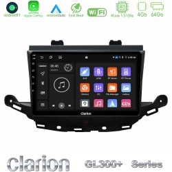 Clarion GL300+ Series 4Core Android11 4+64GB  Opel Astra K 2015-2019 Navigation Multimedia Tablet 9"