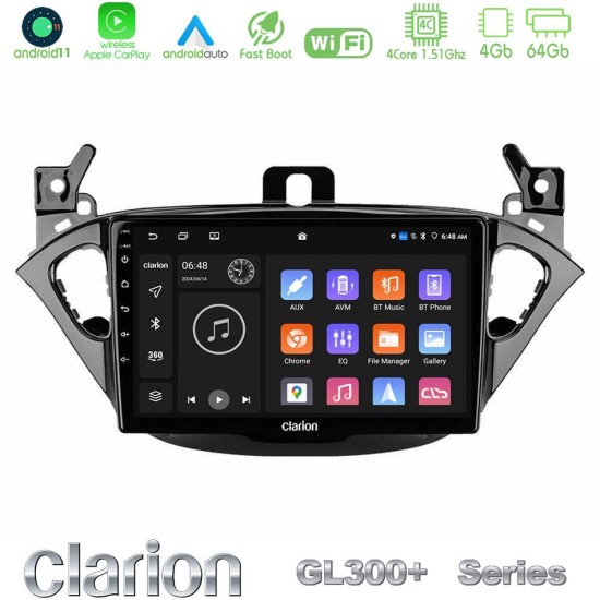 Clarion GL300+ Series 4Core Android11 4+64GB Opel Corsa E/Adam Navigation Multimedia Tablet 9" Clarion GL300+ Series 4Core Android11 4+64GB Opel Corsa E/Adam Navigation Multimedia Tablet 9"