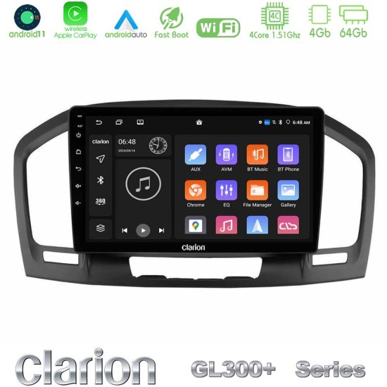 Clarion GL300+ Series 4Core Android11 4+64GB Opel Insignia 2008-2013 Navigation Multimedia Tablet 9" Clarion GL300+ Series 4Core Android11 4+64GB Opel Insignia 2008-2013 Navigation Multimedia Tablet 9"