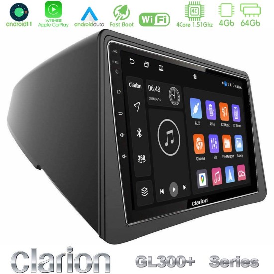 Clarion GL300+ Series 4Core Android11 4+64GB  Opel Mokka Navigation Multimedia Tablet 9"