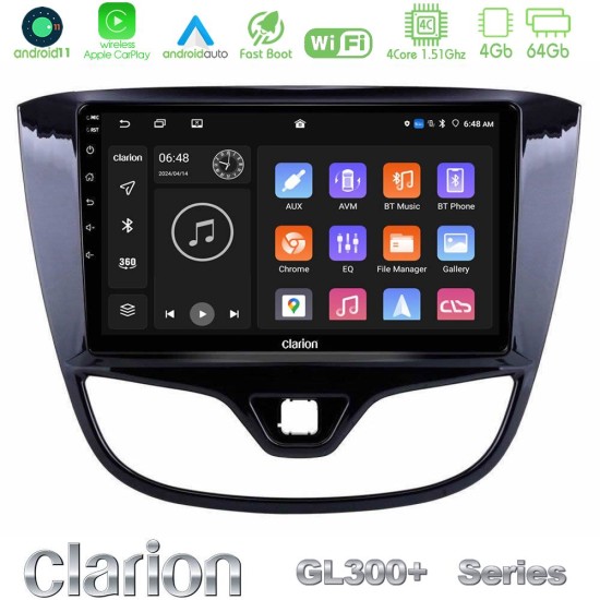 Clarion GL300+ Series 4Core Android11 4+64GB Opel Karl 2017-2019 Navigation Multimedia Tablet 9" Clarion GL300+ Series 4Core Android11 4+64GB Opel Karl 2017-2019 Navigation Multimedia Tablet 9"