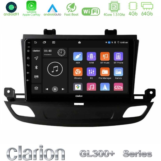 Clarion GL300+ Series 4Core Android11 4+64GB Opel Insignia 2 2017-2020 Navigation Multimedia Tablet 9" Clarion GL300+ Series 4Core Android11 4+64GB Opel Insignia 2 2017-2020 Navigation Multimedia Tablet 9"