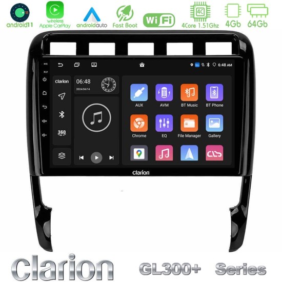 Clarion GL300+ Series 4Core Android11 4+64GB Porsche Cayenne 2003-2010 Navigation Multimedia Tablet 9" Clarion GL300+ Series 4Core Android11 4+64GB Porsche Cayenne 2003-2010 Navigation Multimedia Tablet 9"