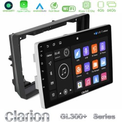 Clarion GL300+ Series 4Core Android11 4+64GB  Peugeot 308 2013-2020 Navigation Multimedia Tablet 9"