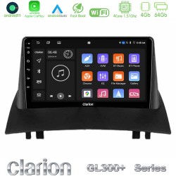 Clarion GL300+ Series 4Core Android11 4+64GB  Renault Megane 2 2002-2008 Navigation Multimedia Tablet 9"