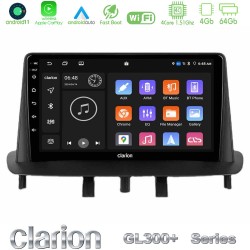 Clarion GL300+ Series 4Core Android11 4+64GB  Renault Megane 3 2009-2013 Navigation Multimedia Tablet 9"
