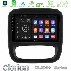 Clarion GL300+ Series 4Core Android11 4+64GB  Renault/Nissan/Opel/Fiat Navigation Multimedia Tablet 9"