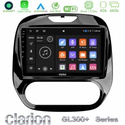 Clarion GL300+ Series 4Core Android11 4+64GB  Renault Captur 2013-2019 (Manual AC) Navigation Multimedia Tablet 9"