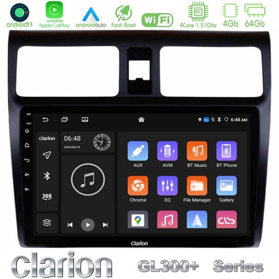 Clarion GL300+ Series 4Core Android11 4+64GB Suzuki Swift 2005-2010 Navigation Multimedia Tablet 10" Clarion GL300+ Series 4Core Android11 4+64GB Suzuki Swift 2005-2010 Navigation Multimedia Tablet 10"