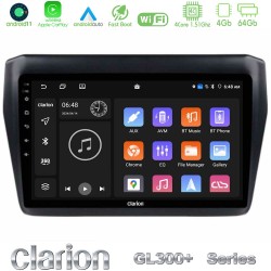 Clarion GL300+ Series 4Core Android11 4+64GB  Suzuki Swift 2017-2023 Navigation Multimedia Tablet 9"