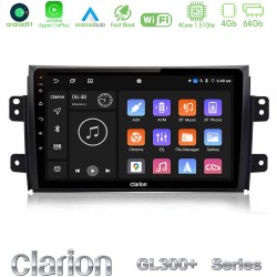 Clarion GL300+ Series 4Core Android11 4+64GB  Suzuki SX4 2006-2014 Fiat Sedici 2006-2014 Navigation Multimedia Tablet 9"