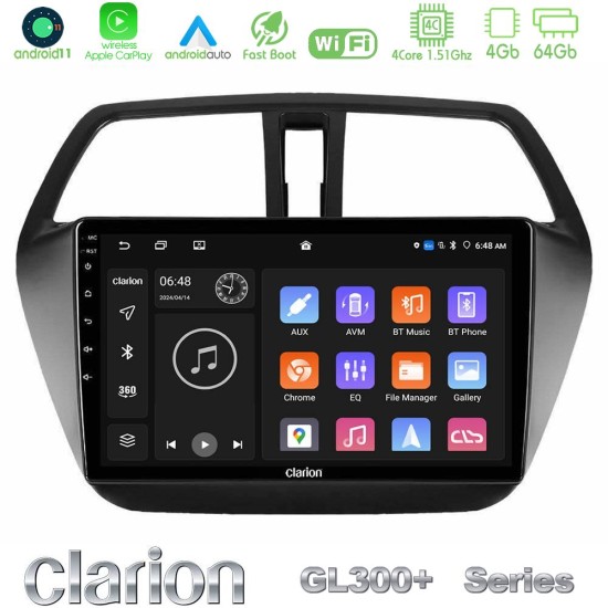 Clarion GL300+ Series 4Core Android11 4+64GB Suzuki SX4 S-Cross Navigation Multimedia Tablet 9" Clarion GL300+ Series 4Core Android11 4+64GB Suzuki SX4 S-Cross Navigation Multimedia Tablet 9"