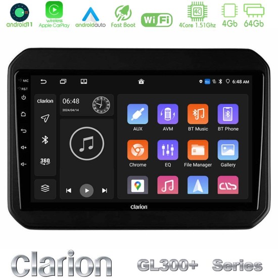 Clarion GL300+ Series 4Core Android11 4+64GB Suzuki Ignis Navigation Multimedia Tablet 9" Clarion GL300+ Series 4Core Android11 4+64GB Suzuki Ignis Navigation Multimedia Tablet 9"