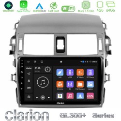 Clarion GL300+ Series 4Core Android11 4+64GB  Toyota Corolla 2008-2010 Navigation Multimedia Tablet 9"