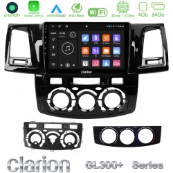 Clarion GL300+ Series 4Core Android11 4+64GB  Toyota Hilux 2007-2016 Navigation Multimedia Tablet 9"