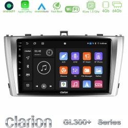 Clarion GL300+ Series 4Core Android11 4+64GB  Toyota Avensis T27 Navigation Multimedia Tablet 9"