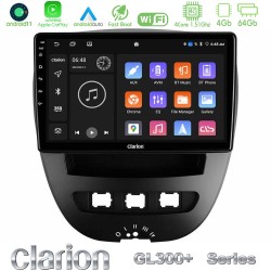 Clarion GL300+ Series 4Core Android11 4+64GB  Toyota Aygo/Citroen C1/Peugeot 107 Navigation Multimedia Tablet 10"