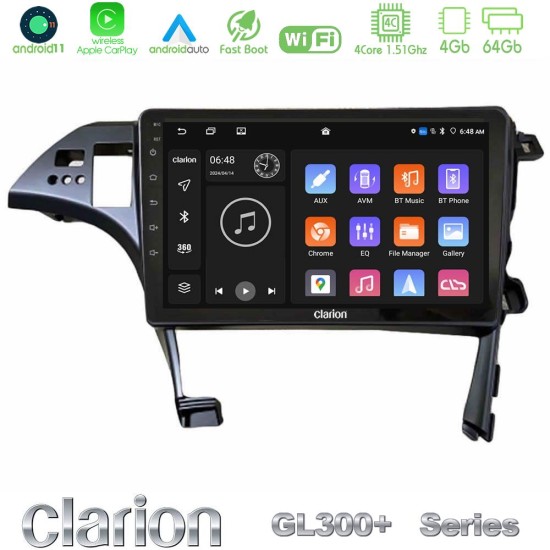 Clarion GL300+ Series 4Core Android11 4+64GB Toyota Prius 2010-2015 Navigation Multimedia Tablet 10" Clarion GL300+ Series 4Core Android11 4+64GB Toyota Prius 2010-2015 Navigation Multimedia Tablet 10"