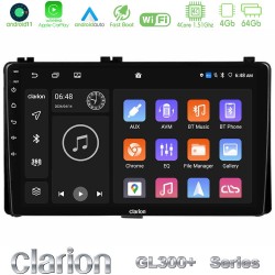 Clarion GL300+ Series 4Core Android11 4+64GB  Toyota Corolla/Auris 2017-2019  Navigat-ion Multimedia Tablet 9"