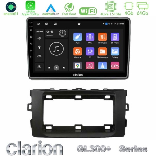 Clarion GL300+ Series 4Core Android11 4+64GB Toyota Auris 2013-2016 Navigation Multimedia Tablet 10" Clarion GL300+ Series 4Core Android11 4+64GB Toyota Auris 2013-2016 Navigation Multimedia Tablet 10"