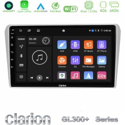 Clarion GL300+ Series 4Core Android11 4+64GB  Toyota Avensis T25 02/2003–2008 Navigation Multimedia Tablet 9"