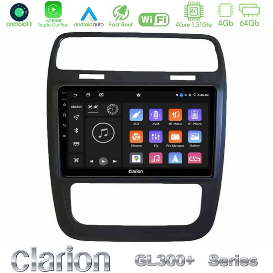 Clarion GL300+ Series 4Core Android11 4+64GB VW Scirocco 2014 – 2017 Navigation Multimedia Tablet 9"