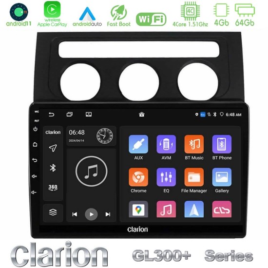 Clarion GL300+ Series 4Core Android11 4+64GB VW Touran 2003-2011 Navigation Multimedia Tablet 10" Clarion GL300+ Series 4Core Android11 4+64GB VW Touran 2003-2011 Navigation Multimedia Tablet 10"