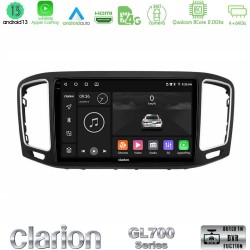 Clarion GL700 Series 8Core Android13 4+64GB VW Sharan 2010-2015 Navigation Multimedia Tablet 9" Με Carplay & Android Auto