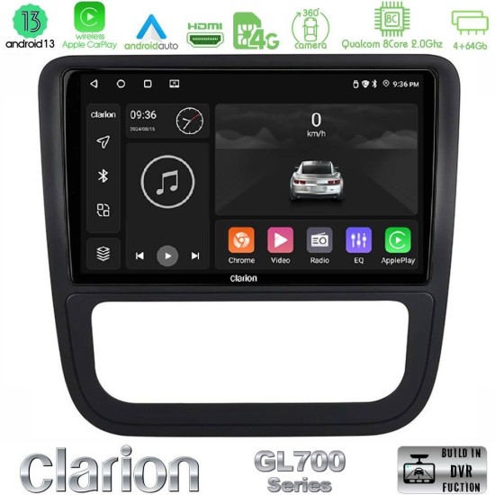 Clarion GL700 Series 8Core Android13 4+64GB VW Scirocco 2008-2014 Navigation Multimedia Tablet 9" Με Carplay & Android Auto Clarion GL700 Series 8Core Android13 4+64GB VW Scirocco 2008-2014 Navigation Multimedia Tablet 9" Με Carplay & Android Auto