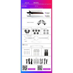 Ατμοσφαιρικός Φωτισμός Mercedes C Class W205 2015-2021 Ambient Light Kit