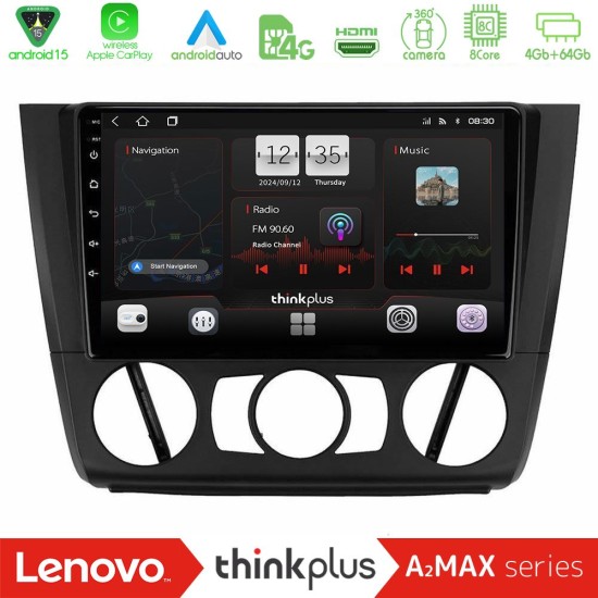 Lenovo Thinkplus A2MAX Series 8Core Android15 4+64GB BMW 1Series E81/E82/E87/E88 (MANUAL A/C) Navigation Multimedia Tablet 9" Lenovo Thinkplus A2MAX Series 8Core Android15 4+64GB BMW 1Series E81/E82/E87/E88 (MANUAL A/C) Navigation Multimedia Tablet 9"