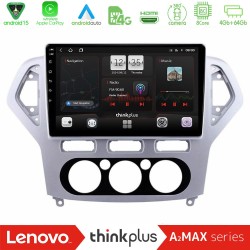 Lenovo Thinkplus A2MAX Series 8Core Android15 4+64GB  Ford Mondeo 2007-2010 Manual A/C Navigation Multimedia Tablet 10"
