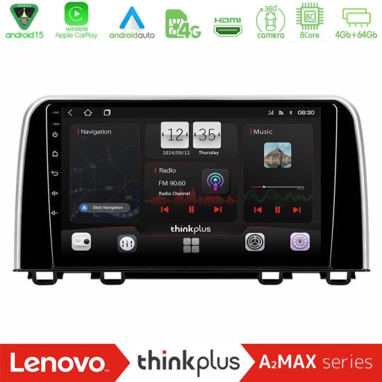 Lenovo Thinkplus A2MAX Series 8Core Android15 4+64GB  Honda CR-V 2019-> Navigation Multimedia Tablet 10"