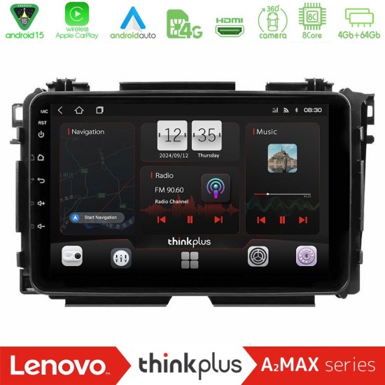 Lenovo Thinkplus A2MAX Series 8Core Android15 4+64GB  Honda HR-V Navigation Multimedia Tablet 9"