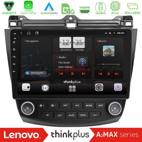 Lenovo Thinkplus A2MAX Series 8Core Android15 4+64GB Honda Accord 2002-2008 Navigation Multimedia Tablet 10" Lenovo Thinkplus A2MAX Series 8Core Android15 4+64GB Honda Accord 2002-2008 Navigation Multimedia Tablet 10"