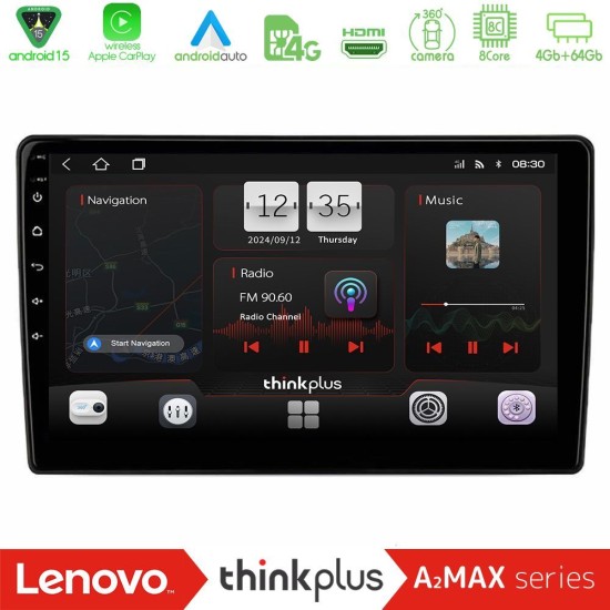 Lenovo Thinkplus A2MAX Series 8Core Android15 4+64GB Hyundai H1 2009-2015 Navigation Multimedia Tablet 9"
