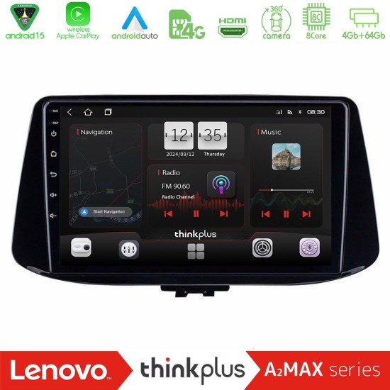 Lenovo Thinkplus A2MAX Series 8Core Android15 4+64GB  Hyundai i30 Navigation Multimedia Tablet 9"