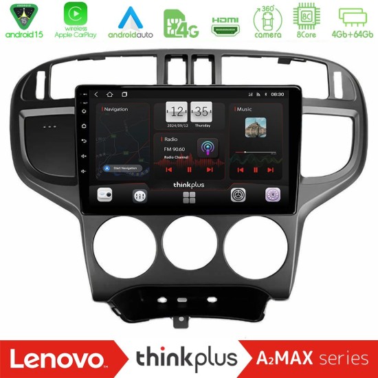 Lenovo Thinkplus A2MAX Series 8Core Android15 4+64GB  Hyundai Matrix 2001-2010 Navigation Multimedia Tablet 9"
