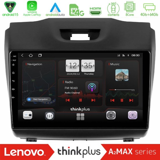 Lenovo Thinkplus A2MAX Series 8Core Android15 4+64GB Isuzu D-MAX 2012-2019 Navigation Multimedia Tablet 9" Lenovo Thinkplus A2MAX Series 8Core Android15 4+64GB Isuzu D-MAX 2012-2019 Navigation Multimedia Tablet 9"