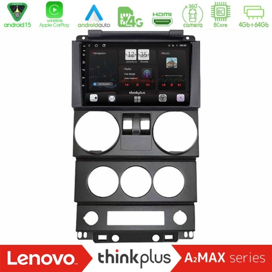 Lenovo Thinkplus A2MAX Series 8Core Android15 4+64GB Jeep Wrangler 2Door 2008-2010 Navigation Multimedia Tablet 9" Lenovo Thinkplus A2MAX Series 8Core Android15 4+64GB Jeep Wrangler 2Door 2008-2010 Navigation Multimedia Tablet 9"
